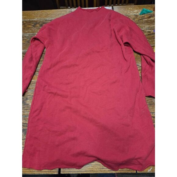 Frank & Eileen IZZIE Sweatshirt Party Dress TRIPLE FLEECE In  Cranberry Sz XL - Picture 2 of 4